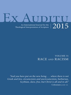 cover image of Ex Auditu--Volume 31